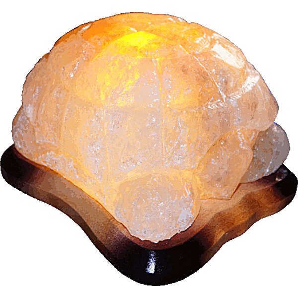 Соляной светильник "Черепаха" (4-5 кг) с цветной лампочкой, "Артёмсоль"