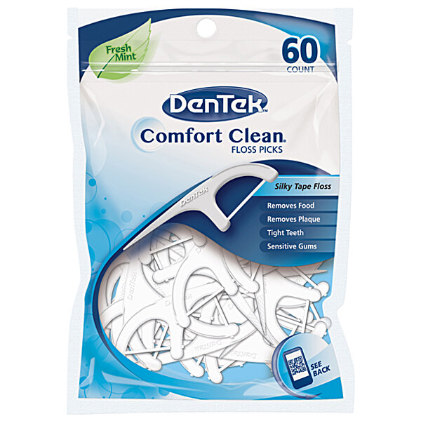Comfort Clean Флосс-зубочистки, 60 шт. DenTek