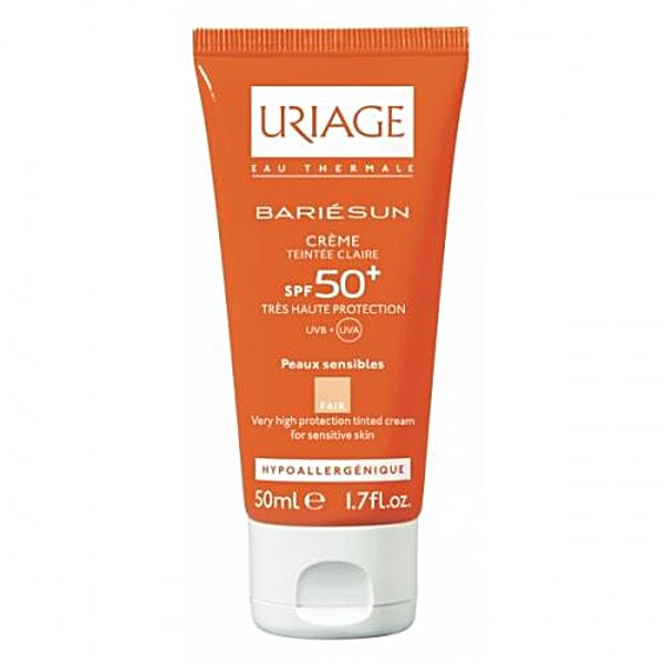 Uriage BarieSun (Урьяж Барьесан) солнцезащитный тональный крем SPF50+ светлый 50 мл