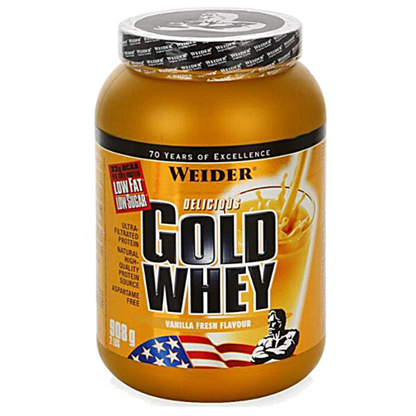 Протеин Gold Whey Порошок 908 г WEIDER