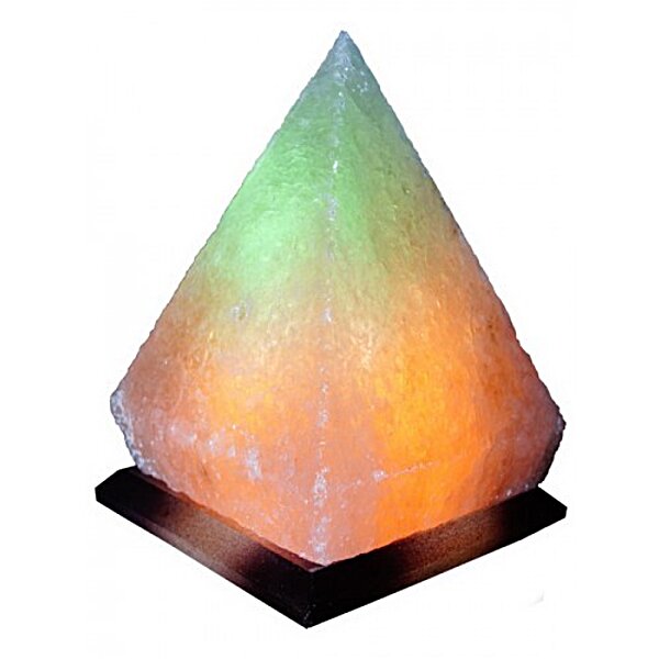 Соляной светильник цветной "Пирамида" 4-5 кг Dr.Life 