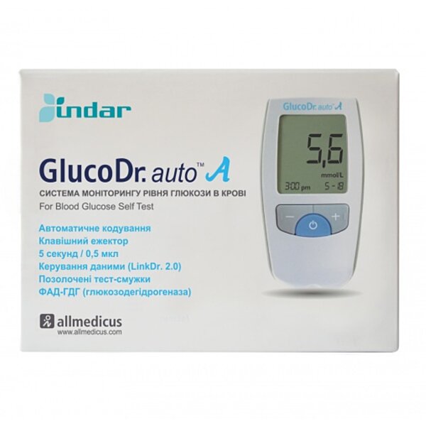 Система для определения глюкозы в крови GlucoDr Auto A AGM4000 (без тест-полосок)