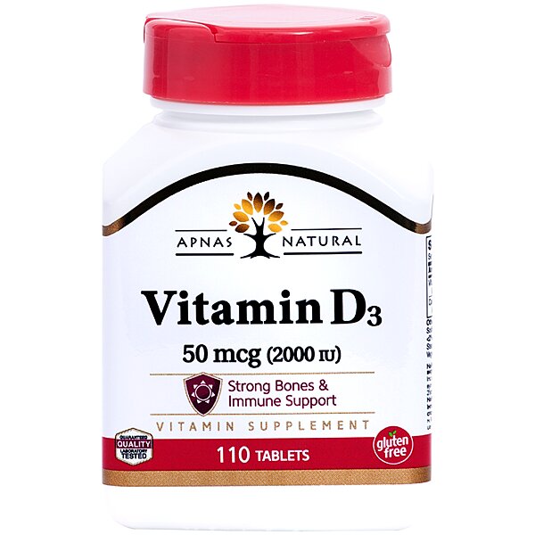 Витамин Д3 50мг (2000 МО) №110 табл. APNAS NATURAL