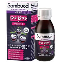 Sambucol Kids Liquid 120мл. (Самбукол сироп для дітей віком від 1 до 12 років)