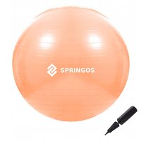 Мяч для фитнеса (фитбол) Springos 55 см Anti-Burst FB0010 Orange S49-2481