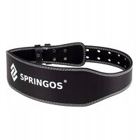 Пояс для тяжелой атлетики и пауэрлифтинга Springos FA0119 M Black S49-2729