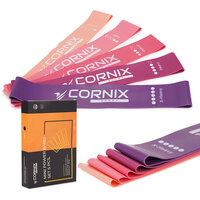 Резинки для фитнеса Cornix Mini Power Band набор 5 шт 1-20 кг XR-0046 S49-3837