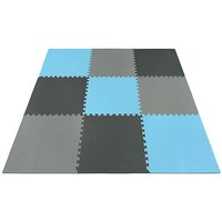(ласточкин мат-пазл хвост) 4FIZJO Mat Puzzle EVA 180 x 180 x 1 cм 4FJ0156 Black/Grey/Light Blue S49-2263