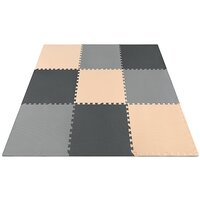 (ласточкин мат-пазл хвост) 4FIZJO Mat Puzzle EVA 180 x 180 x 1 cм 4FJ0158 Black/Grey/Biege S49-2265