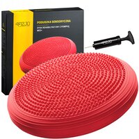 Подушка-диск балансувальна 4FIZJO MED+ 33 см (сенсомоторна) масажна 4FJ0052 Red S49-1856