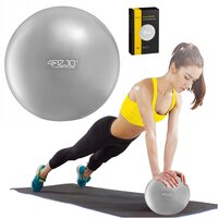 Мяч для пилатеса, йоги, реабилитации 4FIZJO 22 см 4FJ0326 Grey S49-3689