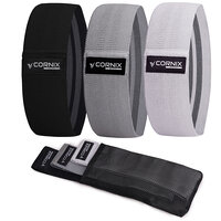 Резинки для фитнеса и спорта тканевые Cornix Hip Band набор 3 шт XR-0049 S49-3840