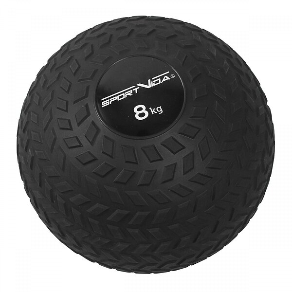 Слэмбол (медицинский мяч) для кроссфита SportVida Slam Ball 8 кг SV-HK0350 Black S49-2381
