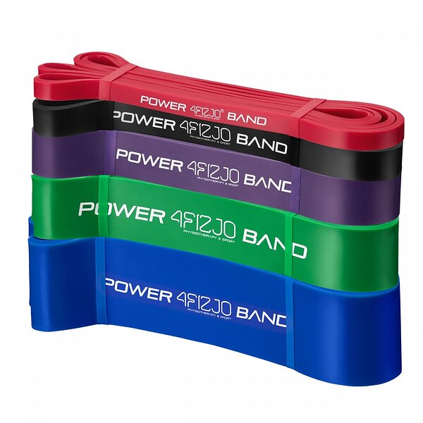 Эспандер-петля 4FIZJO Power Band 6-46 кг (резина для фитнеса и спорта) набор 5 шт 4FJ0001 S49-1355