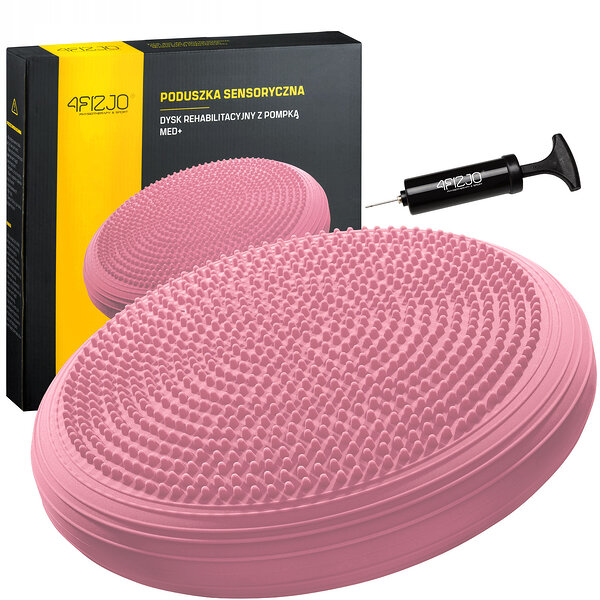 Подушка-диск балансировочная 4FIZJO MED+ 33 см (сенсомоторная) массажная 4FJ0316 Pink S49-3609