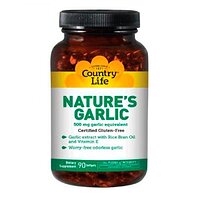 Natures Garlic (Натуральний часник) 180 капсул ТМ Кантрі Лайф / Country Life