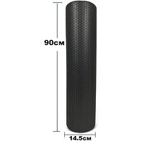 Ролик массажный EasyFit Foam Roller 90 см Черный S53-1214