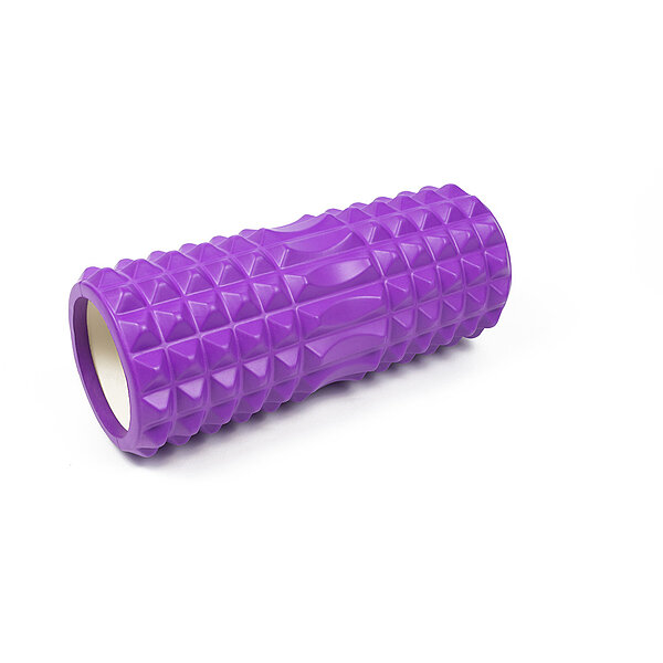 Ролик массажный EasyFit Grid Roller 33 см v.1.2 Фиолетовый S53-1174