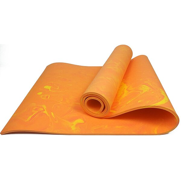 Коврик для йоги и фитнеса EasyFit PER Premium Mat 8 мм Оранжевый S53-1144
