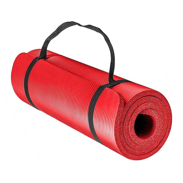 Коврик для фитнеса и йоги EasyFit NBR 10 мм Красный S53-1098