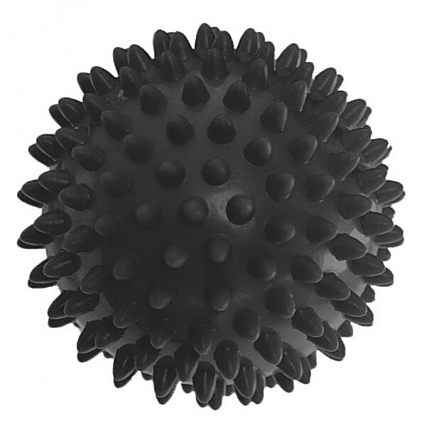 Мячик массажный EasyFit PVC 7.5 см жесткий черный S53-1247