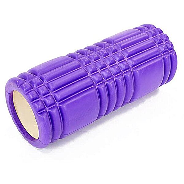Ролик массажный EasyFit Grid Roller 33 см v.1.0 Фиолетовый S53-1161