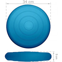 Массажная балансировочная подушка гладкая EasyFit Balance Cushion Голубой S53-1440