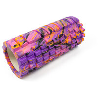 Ролик массажный EasyFit Grid Roller 33 см v.1.1 Multi Фиолетовый S53-1170