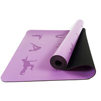 Коврик для йоги профессиональный EasyFit каучук 5 мм Фиолетовый S53-1136