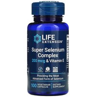Super Selenium Complex с витамином Е Life Extension 200 мкг 100 капс.