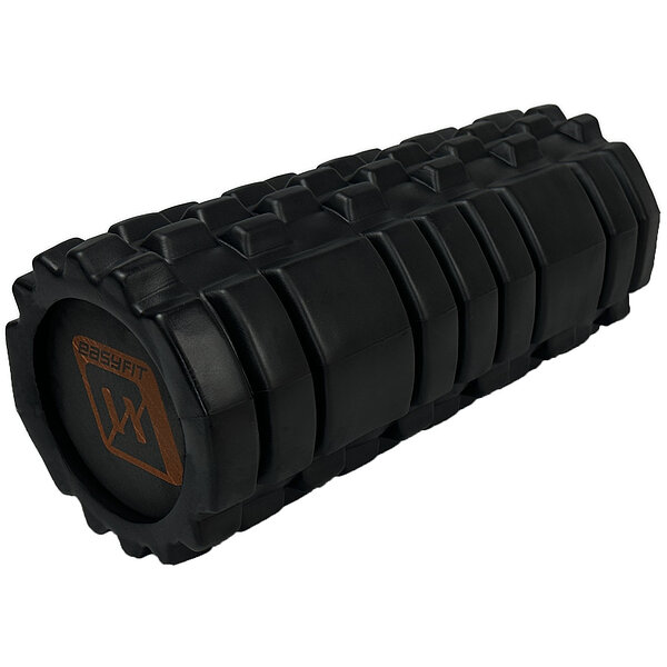 Ролик массажный EasyFit Solid Roller v.1.1s 33 см черный S53-1557