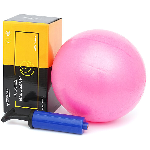 Мяч для пилатеса, йоги, реабилитации Cornix MiniGYMball 22 см XR-0228 Pink S49-4537
