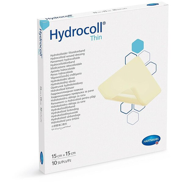 Гідроколоїдна пов'язка Hartmann Hydrocoll Thin 15 x 15 см