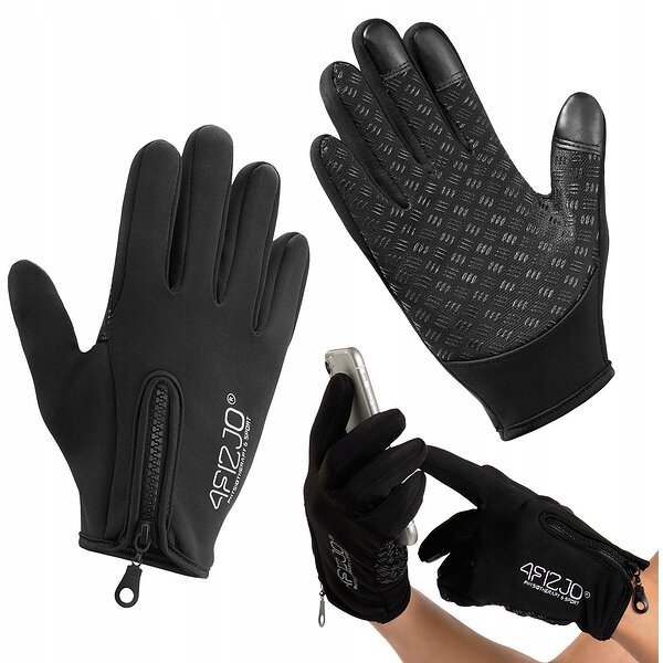 Перчатки для бега 4FIZJO 4FJ0441 Size XL Black S49-4603