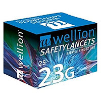 Безопасные ланцеты Wellion 23 г (G), 25 штук