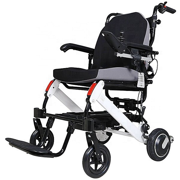 Легкая складная электрическая коляска для инвалидов MIRID D6033. Сверхпрочный алюминий. S72-1018759213