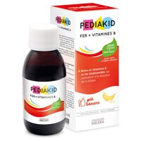 Сироп ферр + витамины группы B PEDIAKID для повышения гемоглобина и снятия усталости, 125 мл