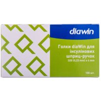 Голки DiaWin для інсулінових шприц-ручок 32G (0,23 мм х 4 мм), 100 шт