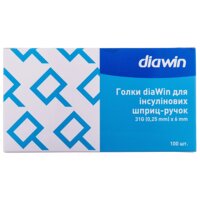Иглы для инсулиновых шприц-ручек Diawin 31G (0,25х6 мм), 100 шт