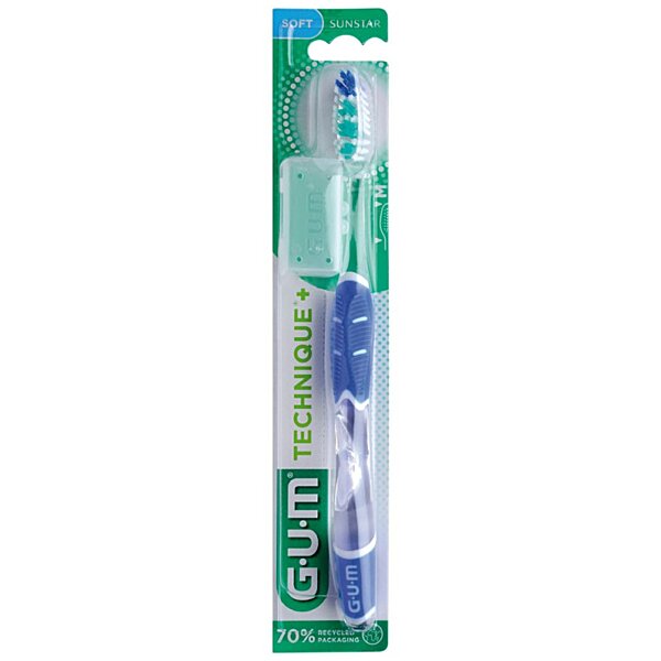 Зубная щетка SunStar GUM Technique PLUS, среднемягкая