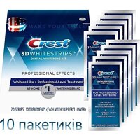 Отбеливающие полоски Crest Professional effects 10 упаковок/20 полосок