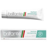 Зубная паста Brillante Herbal Whitening отбеливающая антибактериальная, 75 мл
