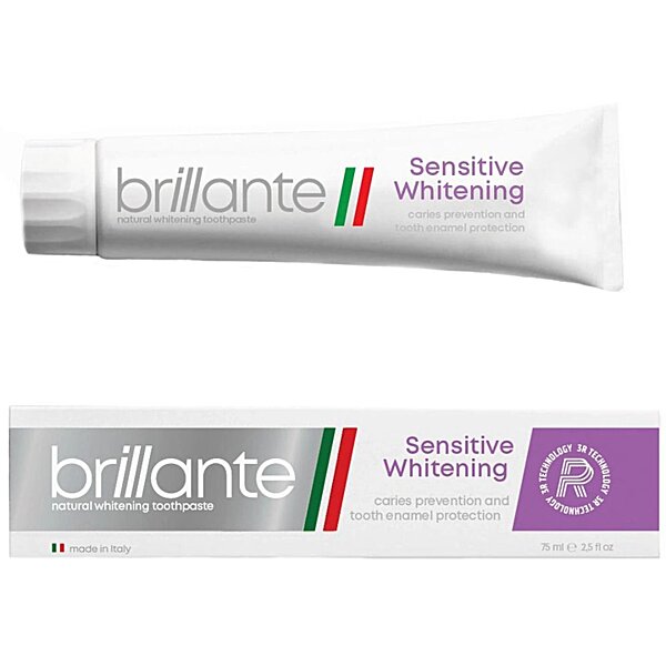 Зубная паста Brillante Sensitive Whitening профилактика кариеса, 75 мл 
