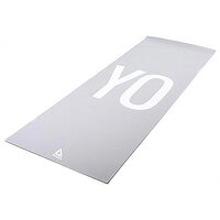 Двосторонній килимок для йоги Reebok Double Sided 4mm Yoga Mat сірий Уні 173 х 61 х 0,4 см S83-00000026220