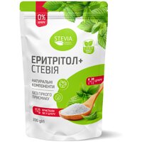 Цукрозамінник Stevia Еритритол + Стевія, 200 г